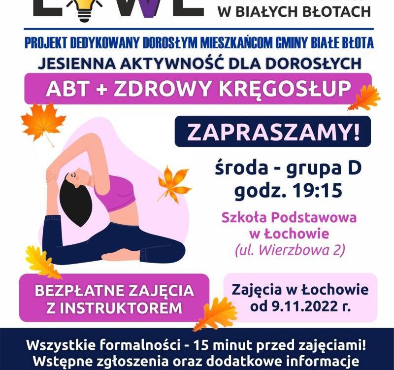 Zdjęcie do Dodatkowe miejsca na zajęcia- Zdrowy Kręgosłup