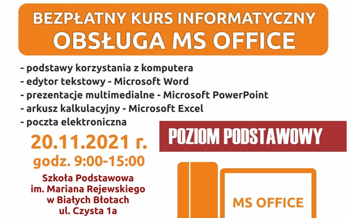 Zdjęcie do Warsztaty informatyczne - MS Office - poziom podstawowy