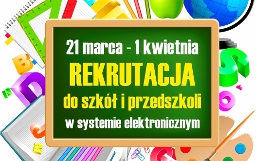 Zdjęcie do Rusza REKRUTACJA do klas 1 szk&oacute;ł podstawowych i przedszkoli!