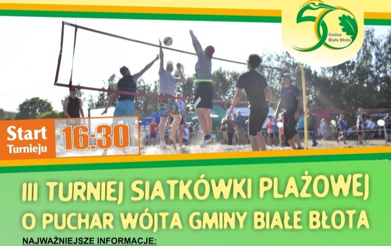 Zdjęcie do III Turniej Siatk&oacute;wki Plażowej o Puchar W&oacute;jta Gminy Białe Błota