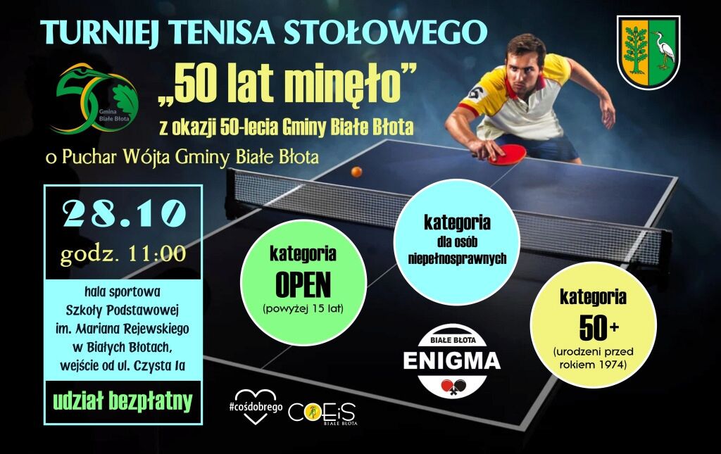 Zdjęcie do Turniej Tenisa Stołowego "50 lat minęło"